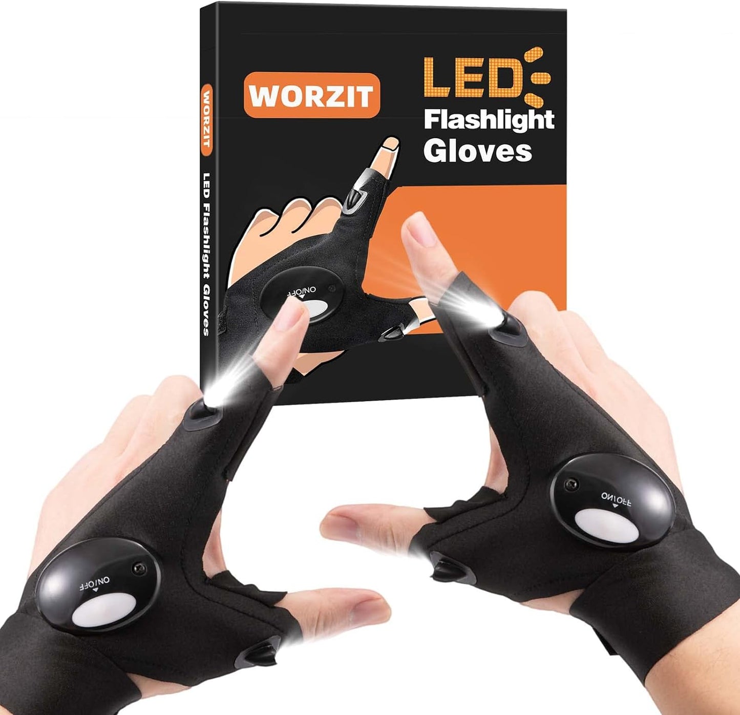 Guantes Con Linterna Luz Led