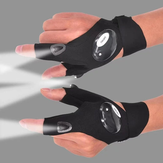 Guantes Con Linterna Luz Led